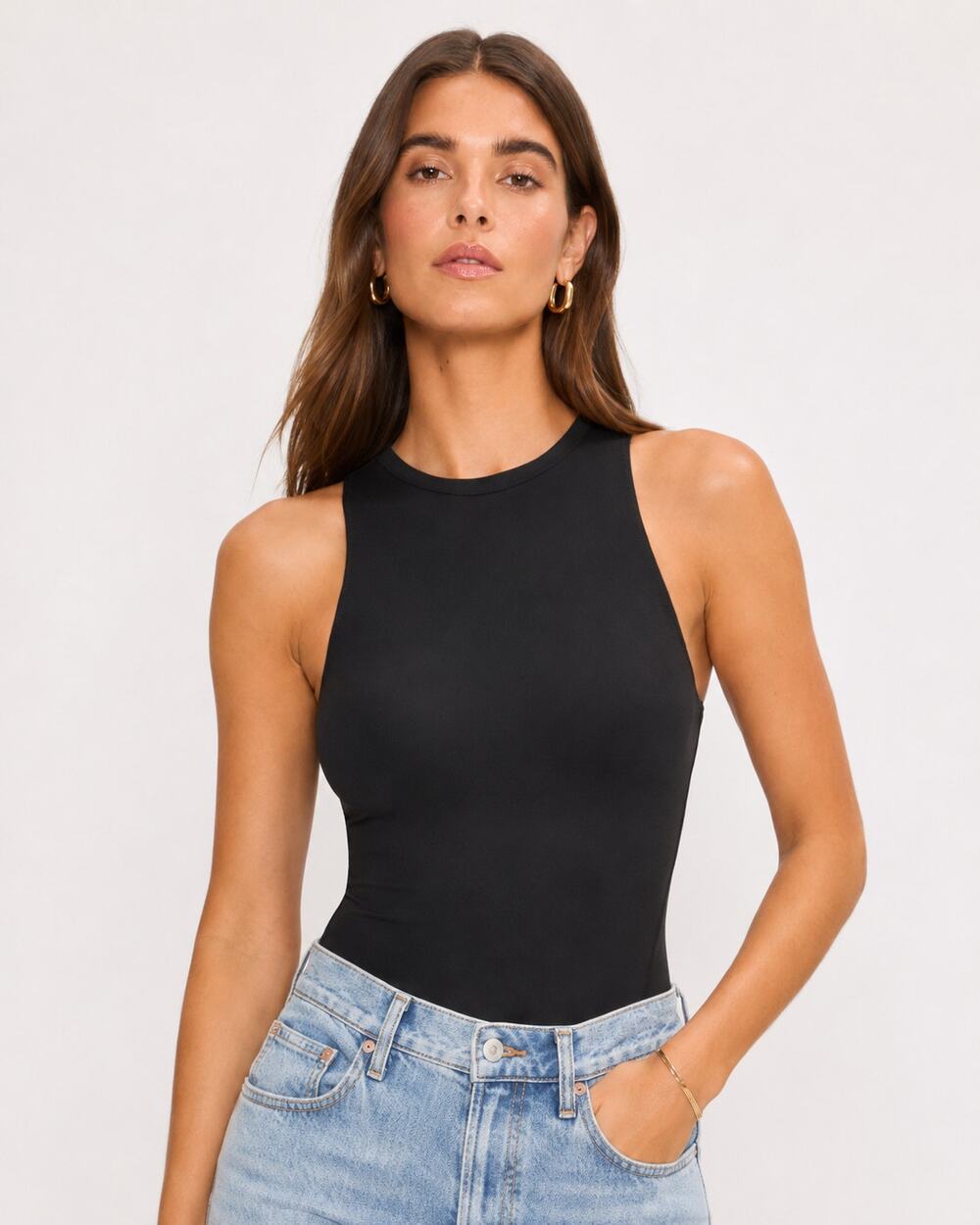 Lululemon Wundermost Nulu High-Neck Sleeveless Bodysuit Black XS